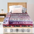 thumbnail image 3 of Gifts for Wife from Husband, to My Wife Blanket, Wedding Anniversary Romantic Gifts for Her, Presents for Wife, Female Birthday Gifts Ideas, Christmas Valentine's Day Bed Blanket (150 x 200 CM), 3 of 6