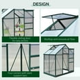 thumbnail image 4 of Outsunny Greenhouse, Walk-In Hot House, Clear PC Board with Sliding Door, 4 of 9