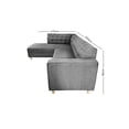 thumbnail image 2 of Sala Roma derecha REMATESMXMUEBLES lino gris, 2 of 4