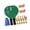 Green, variant on 18Pcs Indoor Crickets Starter With Wooden Paddles And Soft Balls