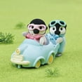 thumbnail image 2 of Calico Critters Penguin Babies Ride 'N Play, Lot de 2 figurines de poupée à collectionner avec accessoire Pushcart, 2 of 4