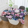 thumbnail image 2 of Yayeee Tablecloths 60" x 120" Rectangle Wrinkle Resistant Party Table Cover, Pink and Purple Flowers, 2 of 8