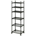 thumbnail image 5 of SUSUZI 6 Tier Storage Rack Rolling Metal Garage Shelving, Storage Shelves Unit 16''L x 13''W x 66''H, Black, 5 of 8