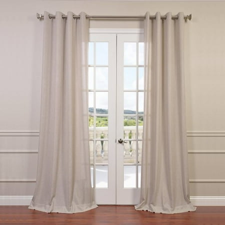 Half Price Toy - Half Price Drapes Solid Semi-Sheer Grommet Single Curtain Panel