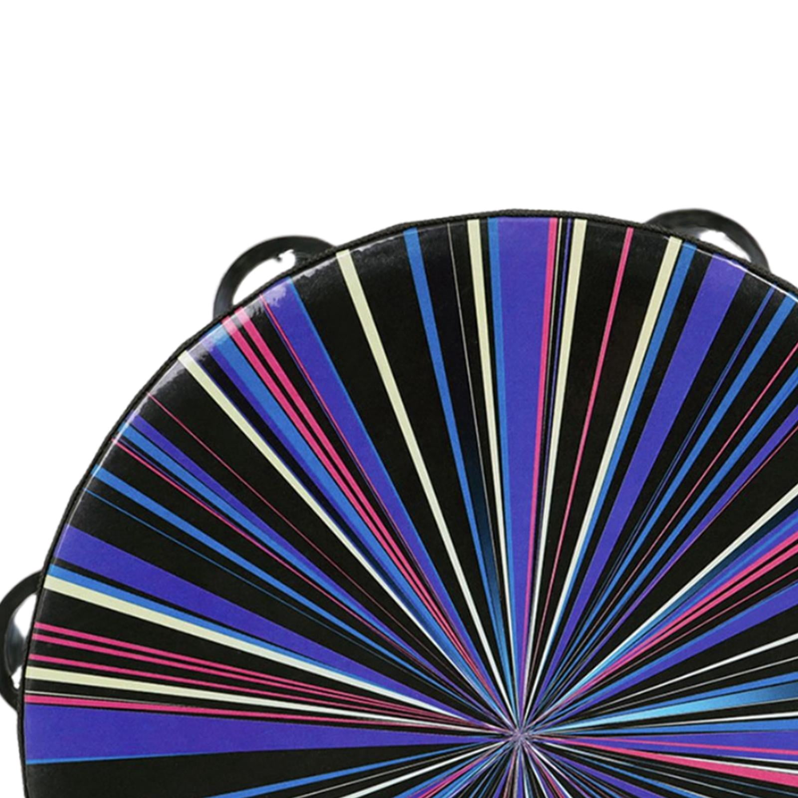 Tambourine for Adults,8 inch Handheld,Metal s Percussion Musical B