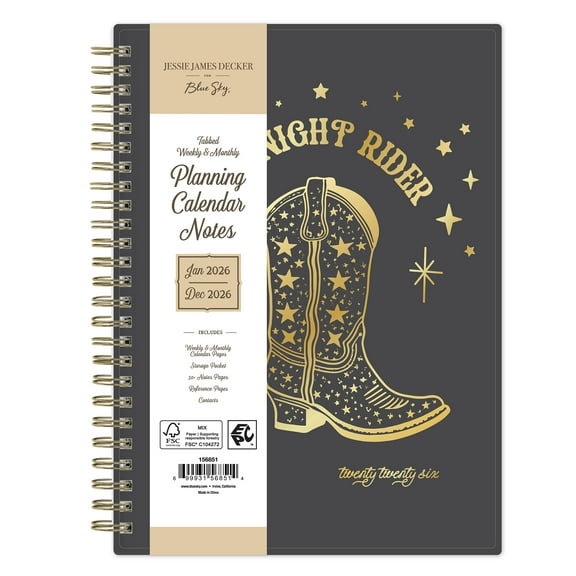 Jessie James Decker for Blue Sky Monthly Weekly 5.875" x 8.625" Boot (Jan 2026 - Dec 2026)