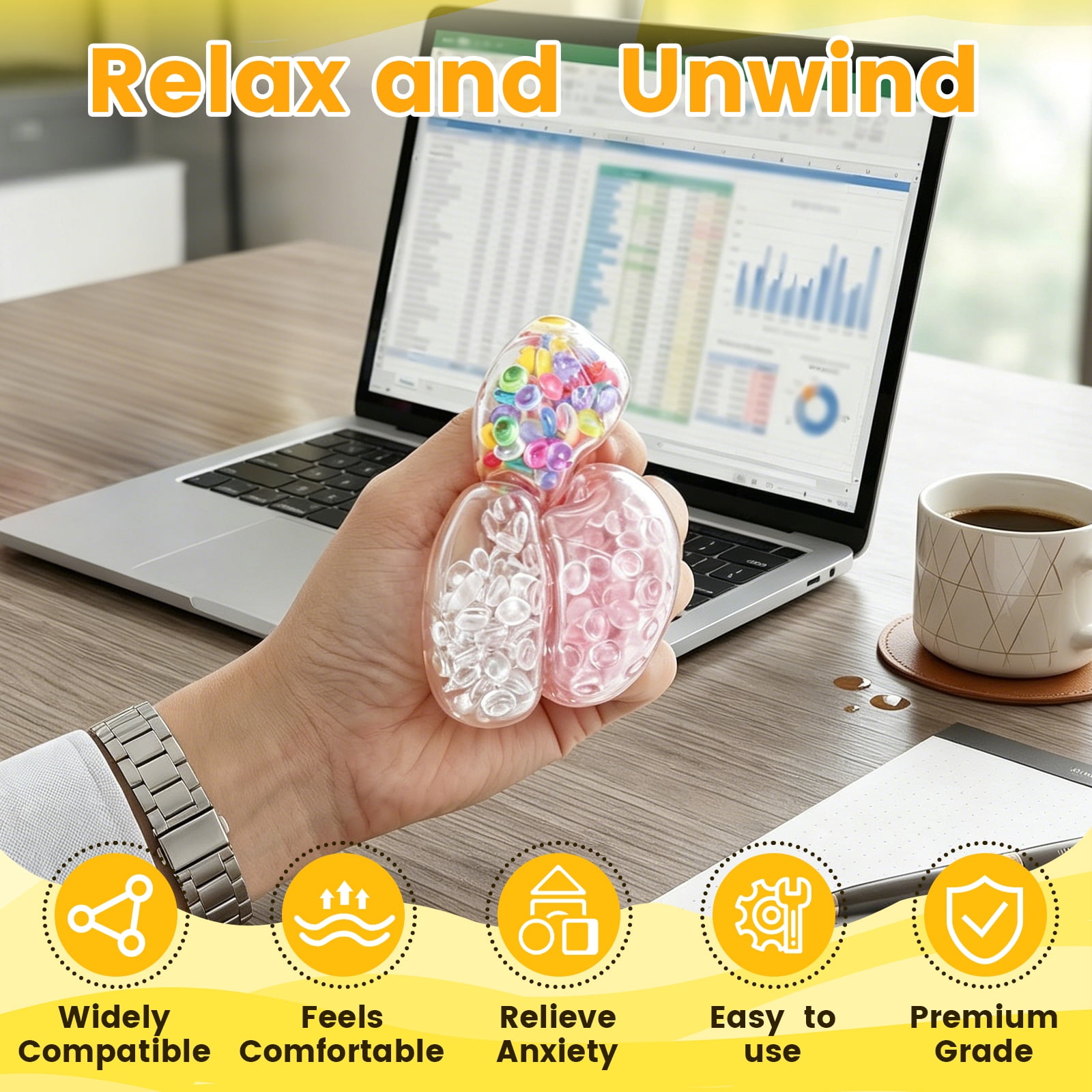 DIY Stress Ball Making Kit Stress Ball DIY Kit Empty Squeeze Ball DIY Kit with Vacuum Tool Cable Tie Filler Bead Expander Tool Transparent Blank Skin for Adult
