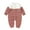 Pink, variant on Vedolay Little Girl Autumn Outfits Ribbed Knit Long Sleeve Button Solid Bodysuit Jumpsuit Pink,62
