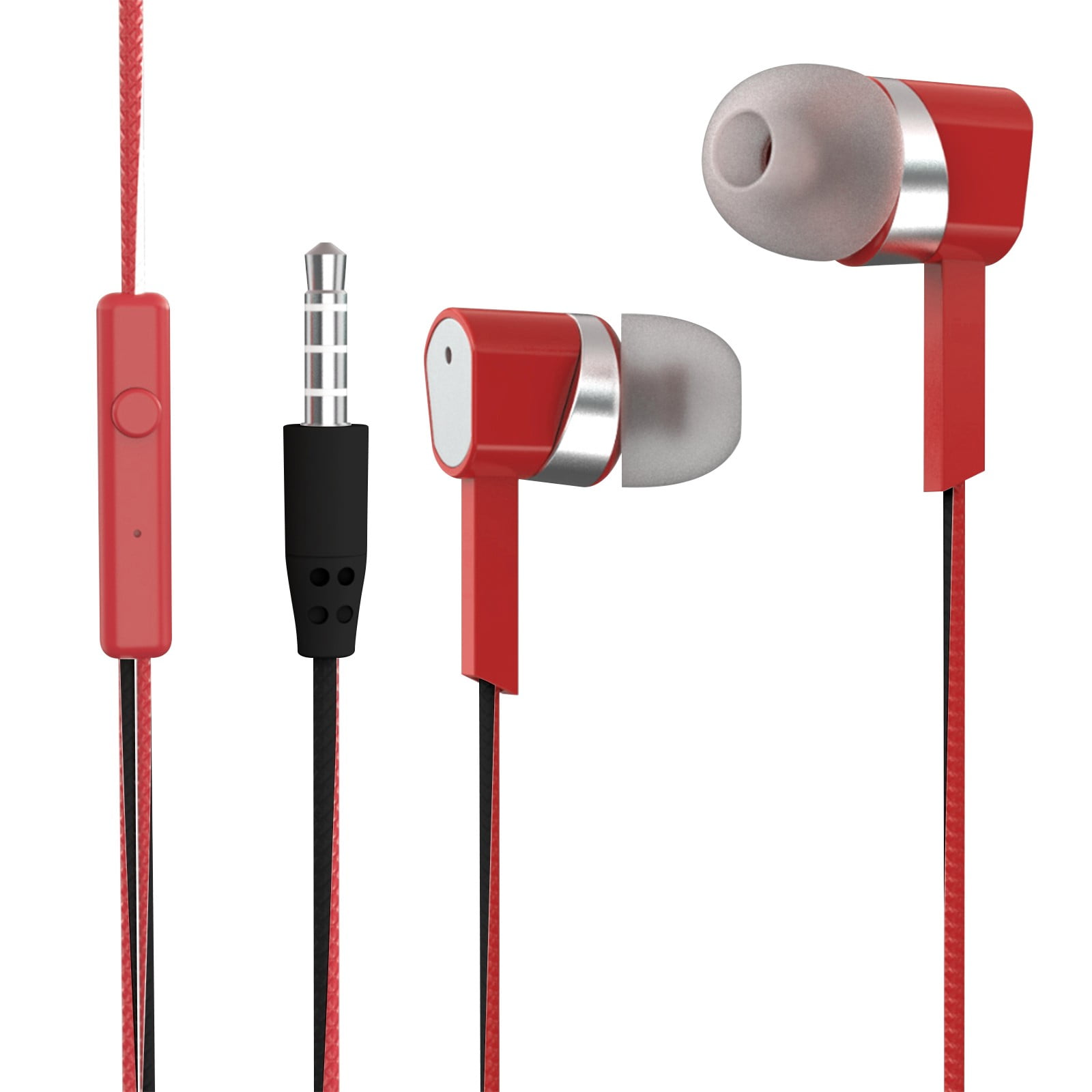 LBECLEY Plug In Ear Buds In Ear Headphones With Mic 3 5Mm Wired 