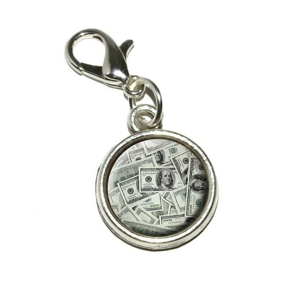 Hundred Dollar Bills Money Currency Bracelet Charm