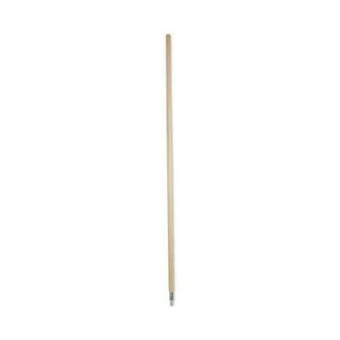 Boardwalk Metal Tip Threaded Hardwood Broom Handle, 1.13" dia x 60", Natural, Each