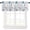 Coastal, variant on Gnomes Mushroom Curtains for Bedroom Living Room Butterfly Spring Plant Roman Shades for Windows Farmhouse Curtains & Drapes Aesthetic Valances for Kitchen Window Curtains Over Sink,54x18in, 1 Panel