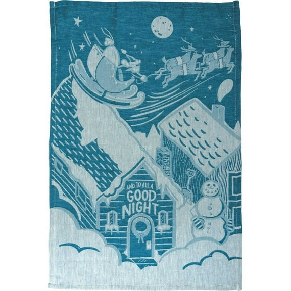 Decorative Towel And To All A Good Night Jacquard 100% Cotton Santa 103816