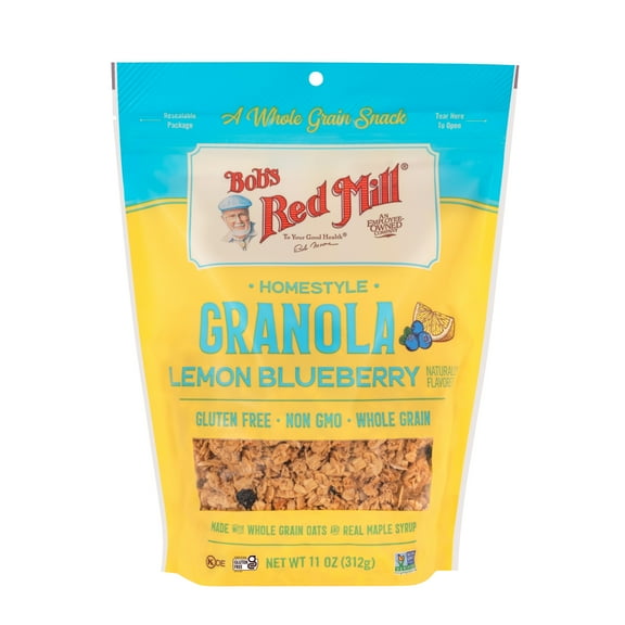 Bob's Red Mill Lemon Blueberry Granola, Ready-to-Eat, 11 oz Bag