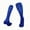 ZA-Blue-boys girls soccer socks, variant on MKOSPLRT Kids Over Knee Soccer Socks Thick Cushion Non Slip Athletic Tube Socks with Towel Bottom for Training Ages 7-13 Years