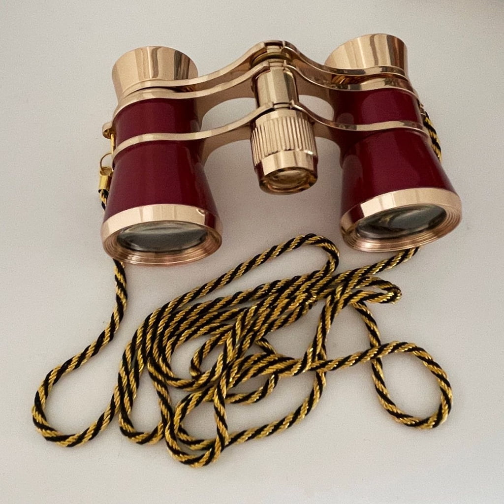ZPAQI Opera Glasses Binoculars 3X25 Theater Glasses Mini Binocular Compact Lightweight with Chain Adults Kids Women in Concert