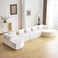 thumbnail image 1 of MELLCOM 142.5’’ U Shaped Boneless Sofa, Modular Sectional Cloud Couches with Side Pockets＆Memory Foam Seating＆Wide Armrest Design, Large Sofa Couch Bed for Living Room Bedroom, No Assembly Required, 1 of 7