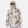 thumbnail image 2 of Balery German Shepherd Dog Men's Women's UPF 50+ Sun Protection Lightweight Hoodie Performance Long Sleeve Shirt for Fishing Running-Large, 2 of 7