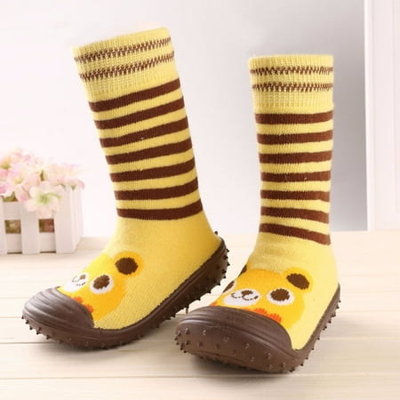 

THE WILD Comfortable Fashion Newborn Infant Baby Cartoon Flooring Antiskid Sole Of Rubber Soft Shoes