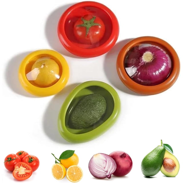 Caja de silicona para almacenar frutas, caja de almacenamiento reutilizable para guardar frutas y verduras, caja de almacenamiento para refrigerador para mantener los alimentos frescos, recipiente par