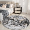 thumbnail image 4 of SIXHOME 6'x6' Area Rugs for Living Room Marble Swirl Abstract Rug Ultra Soft Washable Rugs for Bedroom Anti Slip Durable Carpet Home Decor for Dining Room, 4 of 5