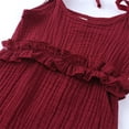 thumbnail image 4 of Vedolay Girls 2023 Summer Crew Neck Sleeveless Solid Color Jumpsuit, 0-6 Months, 4 of 5