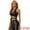Black, variant on Women's V-Neck Backless Metallic Crop Tops L Orange