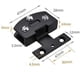 thumbnail image 3 of [4 Pcs]] Cabinet Glass Door Hinge Bathroom Clip Frameless Glass Door Cabinet Display Cabinet Cabinet Clip 90 Degree Hinge (black), 3 of 4
