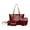 Red, variant on Clearance! Titcea Handbags for Women, Retro Leather Satchel, Tote Bag & Shoulder Bag & Purse & Card Bag Set 4pcs, Gifts for Mom/Her