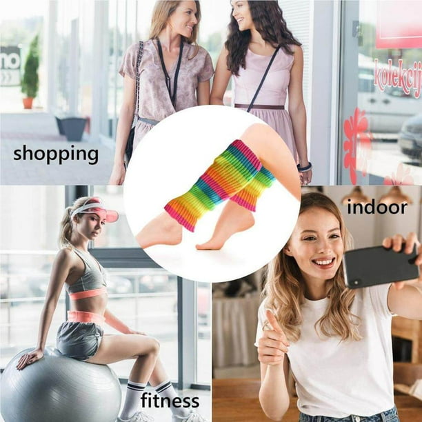 3 Paires De Jambières, Manchettes Tricotées 80s Pour Filles