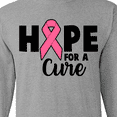 thumbnail image 4 of Inktastic Breast Cancer Hope for a Cure Long Sleeve T-Shirt, 4 of 5