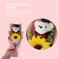thumbnail image 4 of Graduation Flower Bear Bouquet Sunflower Bouquet Graduation Flower Decoration, 4 of 6