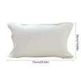 thumbnail image 3 of RBCKVXZ Oil Proof Pillow Cover with Straps Unmixed Cotton Pillowcase, 30x20 inch Queen/Standard Size - Soft, Cooling, Crisp & Breathable Cotton Percale Weave Pillowcase for Queen Pillow (Beige), 3 of 6