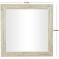 thumbnail image 3 of DecMode 44" x 44" Cream Wall Mirror with Ribbed Edged Frame, 3 of 7