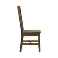 thumbnail image 5 of Rustic Classic Dining Chairs Set of 6 Solid Rubber Wood Dining Furniture Burnished Brown Finish, 5 of 6