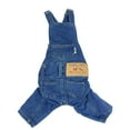 thumbnail image 1 of Ropa para perros, ropa de trabajo de mezclilla para mascotas, pantalones de moda para mascotas, talla 5 opcional MFZFUKR CPB-DE-LYY2034-2, 1 of 5