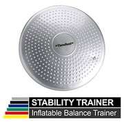 TheraBand Stability Disc for Balance Training, Inflatable Balance Trainer, Round Core Cushion for Office Chair, Round Sport St