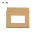 thumbnail image 3 of Unique Bargains 4'' Clear Double Sided Mailing Photos Full Face Window Envelopes, Brown 10 Pack, 3 of 5