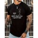 thumbnail image 1 of Camiseta De Los Hombres Cuello Redondo Ropa De Verano Tops De Verano Para La Calle Vacaciones ViajesNOT A GOOD SIGN Funny Print Men's Crew Neck Short Sleeve T-shirt Comfy Breathable Trendy Summer To, 1 of 6