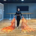 thumbnail image 6 of 2Pcs Flame Pattern Worship Wing Flags Praise Dance Flags with Scalable Rods for Church Dance Banners Easy to Use, 6 of 8