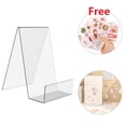 thumbnail image 3 of Support de Livre Acrylique Transparent, Chevalets Porte-Livre Plaque pour Présentoir, Support Clair d'Image Mini Chevalet, 3 of 9