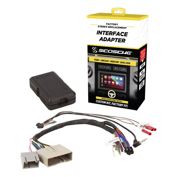 Scosche Wiring Harness w/ Steering Controls Compatible w/ 2005-16 Ford/Lincoln/Mercury FD5000SW-WM1