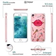 thumbnail image 4 of iPhone 8 Case - True Color Clear-Shield Mascara Modern Women Collection Printed on Clear Back - Soft and Hard Thin Shock Absorbing Dustproof Full Protection Bumper Cover, 4 of 6