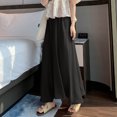 thumbnail image 2 of CQONEPT Womens Wide Leg Flowy Casual Pants Chiffon Comfortable Stretchy Pant Elastic Waist Breathable Fall Fashion Trousers, 2 of 6