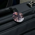 thumbnail image 5 of Black Dragon Attacking Flying Fantasy Round Luggage ID Tag Card Suitcase Carry-On, 5 of 8