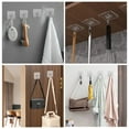 thumbnail image 5 of TSV 40pcs Self Adhesive Wall Hooks, Heavy Duty Clear Stick-On Hangers, 5 of 5