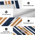 thumbnail image 6 of Orange Navy Blue Striped Outdoor Rug for Patio/Deck/Porch, Non-Slip Large Area Rug 4 x 6 Ft, Modern Minimalist Ombre Lines Indoor Outdoor Rugs Washable Area Rugs, Reversible Camping Rug Carpet Runner, 6 of 8