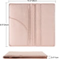 thumbnail image 5 of Car Registration and Insurance Holder, Car Accessories Vehicle Glove Box Car Organizer Men Women Wallet Case with Magnetic Shut for Cards, Essential Document, Driver License, Bling Rose Gold, 5 of 17