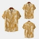 thumbnail image 4 of Camisas Manga Larga Hombre Camisa de Fashion Casual Top de gran tamaño solapa de manga corta Button Fashion Camisa impresa Camisa suave Casual (Yellow, XXL), 4 of 6