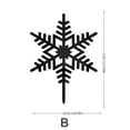 thumbnail image 3 of Ratfeit Christmas Snowflake Yard Signs Xmas Decorative White Snowflake Garden Stakes Winter Holiday Lawn Decorations Sign Decoration with Stake and Clip for Christmas Lawn Decor, 3 of 6